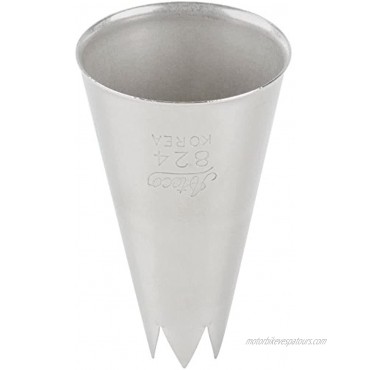 Ateco # 824 Open Star Pastry Tip .38'' Opening Diameter- Stainless Steel