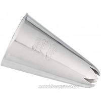 Ateco # 844 Closed Star Pastry Tip .38'' Opening Diameter- Stainless Steel