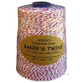 Regency Wraps Regency Baker's Twine Cone Red and White 2300-feet Multicolor