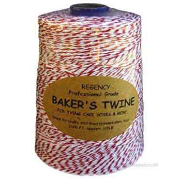 Regency Wraps Regency Baker's Twine Cone Red and White 2300-feet Multicolor