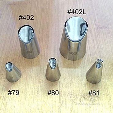 Russian Piping Tips Set 5pcs Stainless Steel Icing Frosting Nozzles for Cake Decorations