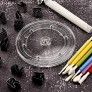 Sangle Spoffy 6 Cookie Decorating Turntable with Non-Slip Pad Acrylic Bearing Base with Clear Acrylic Top Turntable & 9 Tool