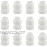 Tegg Cake Decorating Couplers 12PCS White Plastic Standard Coupler Pipe Tip Coupler for Icing Nozzles Piping Bag