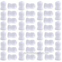 YG_Oline 40 Pcs White Plastic Standard Couplers Cake Decotating Coupler Cake Flower Pastry Decoration Tool for Icing Nozzles Piping Bags