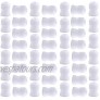 YG_Oline 40 Pcs White Plastic Standard Couplers Cake Decotating Coupler Cake Flower Pastry Decoration Tool for Icing Nozzles Piping Bags