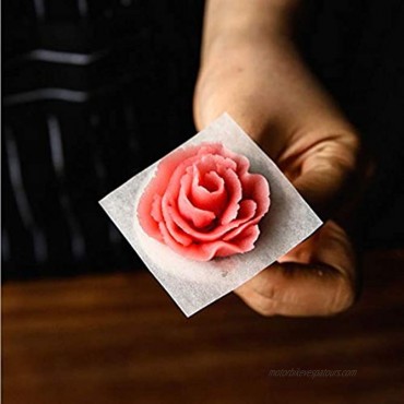 EORTA 1500 Pcs Flower Lifter Paper Cream Piping Paper Disposable Piping Flower Transfer Wax Paper Cake Frosting Icing Sugar Sheets for Cake Dessert Pastry Decoration 3 Sizes