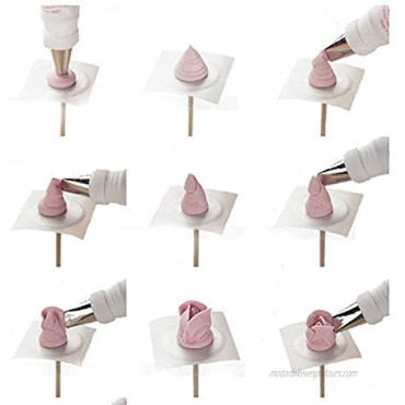 EORTA 1500 Pcs Flower Lifter Paper Cream Piping Paper Disposable Piping Flower Transfer Wax Paper Cake Frosting Icing Sugar Sheets for Cake Dessert Pastry Decoration 3 Sizes