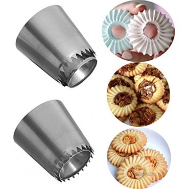 FantasyDay 4 piece Stainless Steel Piping Tips Piping Nozzles Cake Decorating Supplies Cookies Cupcake Icing Decorating Supplies Decorating Kits Frosting Icing Tips Baking Set Tools