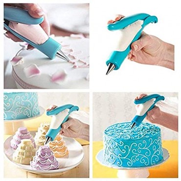 Pastry Icing Piping Bag Nozzle Tips Cake Decorating Pen,DIY Fondant Cake Sugar Craft Nozzles Icing Bag with Piping Dispenser Nozzles