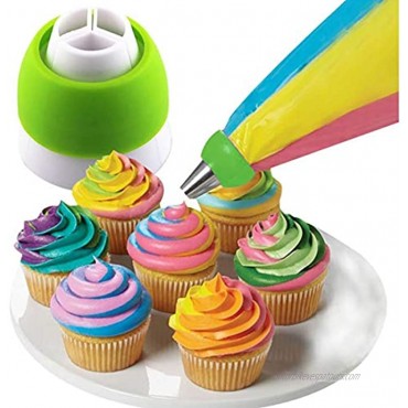 Russian Piping Tips Baking Supplies Set Cake Decorating Tips for Cupcake Cookies Birthday Party 12 Flower Piping Tips 2 Leaf Piping Tips 2 Couplers 10 Pastry Baking Bags