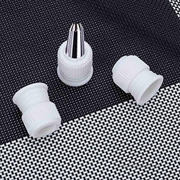 Teemico 24 Pack Plastic Standard Couplers Cake Decorating Coupler Pipe Tip Coupler for Icing Nozzles