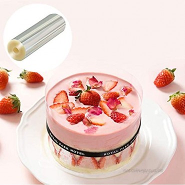 Cake Collars 8 x 394 Acetate Roll Clear Cake Strips for Chocolate Mousse Baking Cake Decorating