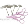 Cake flower nail & Flower Lifters 6 Pcs set,Ubaker Stainless Steel Cake Cupcake Decor Tools Baking Tools for Icing Flowers Decoration