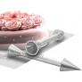 Daycount Pack of 2 Cake Decorating Rod Aluminum Piping Cone Cream Rose Supporter for Cake Decoration Tool