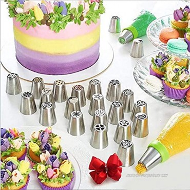 JJA 39 Pcs Cake Decorating Supplies Kit for Beginners Cake Decorating Tools with Cake Turntable 24 Numbered Pipping Nozzles Leveler Straight & Angled Spatula – DIY Baking Tools39 PCS