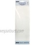 PME PS42 Tall Cake Plain Edge Plastic Side Scraper 10 x 9.3 Inces White Standard