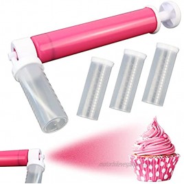 Rainmae Manual Airbrush for Decorating Cakes DIY Baking Tools with 4pcs Cake Spray Tube for Kitchen DIY Baking Cake Cupcakes Cookies and Desserts Decorating Cake Icing Coloring Tool Kitchen Supplies