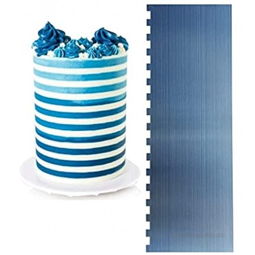 Stainless Steel Thin Stripe Cake Comb Metal Cake Scraper Cake Buttercream Icing Smoother Edge Side Sculpting Decorating Tools