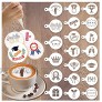 20pcs Graduation Stencils for Cookies Cookie Stencils for Royal Icing Cookie Decorating Tools Graduation Party Supplies Favors Decorations Class of 2021 Decorations