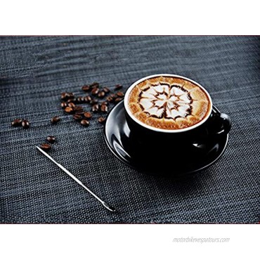 36 Coffee Decorating Stencils + 1 Stainless Steel Mesh Powder Shaker + 1 Coffee Latte Art Pen Magnoloran Foam Latte Art Stencils Barista Templates for Oatmeal Cupcake Cake Cappuccino Mousse Chocolate