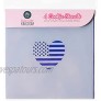 Fourth of July Cookie Stencil for Food Decorating. 4 Piece Cookie Cutter Kingdom Stencil for Royal Icing or Food Spray. 5.5 x 5.5 Inch Size. Fourth of July Stencil.