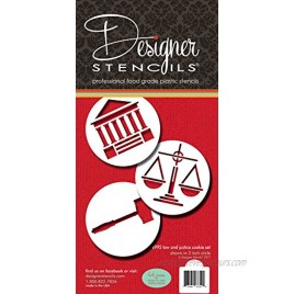 Law and Justice Cookie Stencil C995 by Designer Stencils