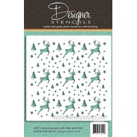 Prancing Reindeer Cookie and Craft Stencil CM076 by Designer Stencils