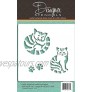 Striped Cat Cookie and Craft Stencil by Designer Stencils