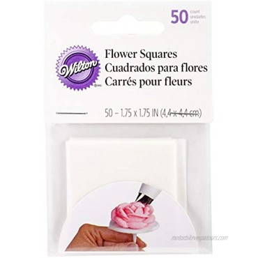 Wilton Pre-Cut Flower Squares 1.75 by 1.75-Inch 50-Pack
