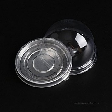 50 Pack 2 Inch of Clear plastic mini cake box muffins box cookies cookies muffins dome box wedding birthday gift box silver