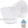 50pcs white Cupcake Wrappers Lace Cupcake Liners Laser Cut Cupcake Papers Cupcake Cups Cases for Wedding Birthday Party Decoration
