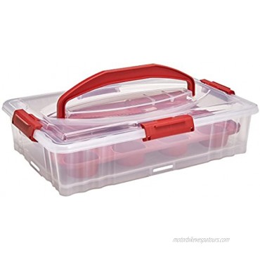 Buddeez 19202R Cake and Cupcake Carrier large Red