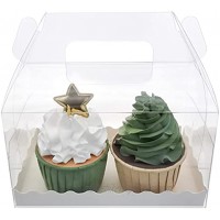 LASOA Halloween Bakery Boxes Cake Boxes Clear Gable Party Favor Boxes with Cardboard Pastry Cookies Candy Treat Boxes for Birthday Party Thanksgiving,Christmas,15Pack,6.3x3.5x3.5 Inches