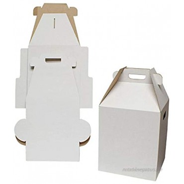 SpecialT | Disposable Cake Carrier Tall Cake Caddy 2 or 3 Layer Cake Carrier 12 Inch Tall 10x10 Cake Box 10-Pack