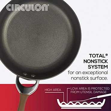 Circulon Symmetry Hard Anodized Nonstick Casserole with Locking Straining Lid and Kitchen Tools 4 Piece Chocolate