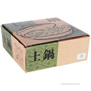 Fuji Merchandise Japanese Style Donabe Earthenware Clay Pot Hot Pot Casserole Sakur Cherry Blossom Design 54 fl oz 8.5Dia