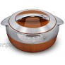 Happy Hi-sense ABS Wood Insulated Casserole | Stainless Steel Bowl | Keep Hot and Cold | X-Large |5500 ML