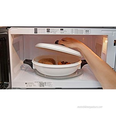 HOME-X Microwave 2 Section Casserole with Lid and 2 Handles