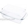 HUSANMP Clear Tempered Glass Casserole Dish Glass Loaf Pan with Lid 4.73L Baking Dish Oven Freezer Dishwasher Safe