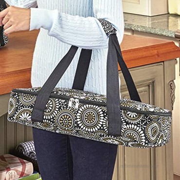 Insulated Casserole Carrier Thermal Travel Bag with Handles Black
