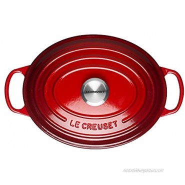 Le Creuset Enameled Cast Iron Signature Oval Dutch Oven 5 qt. Cerise