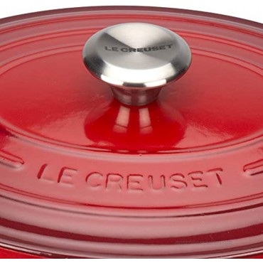 Le Creuset Enameled Cast Iron Signature Oval Dutch Oven 5 qt. Cerise