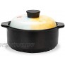 MDZF SWEET HOME Ceramic Casserole Dish with Lid Clay Pot Round Ceramic Cookware 3 Quart