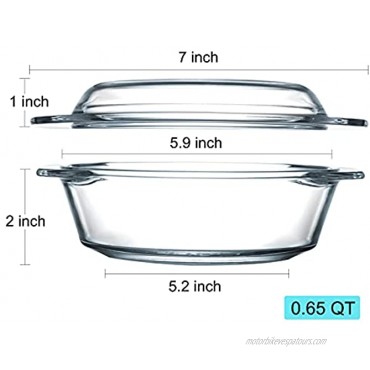 NUTRIUPS Casserole Dish- Glass Casserole Dishes For The Oven Glass Baking Dish With Lid