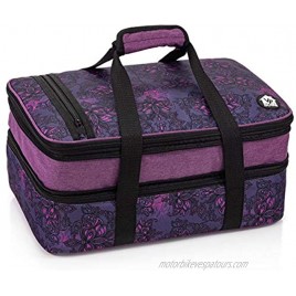 VP Home Double Casserole Insulated Travel Carry Bag Henna Tattoo
