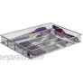 Cutlery Tray by Mindspace 6 Compartments | Kitchen Utensil Drawer Organizer | Silverware Trays | The Mesh Collection Silver