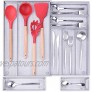 Expandable Kitchen Drawer Organizer 7+2 Separate Compartment Mesh Flatware Cutlery Trays Silverware Storage Utensils Tray with Anti-slip Mats
