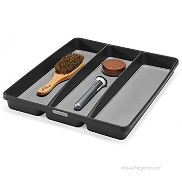 madesmart Classic Utensil Tray Granite | CLASSIC COLLECTION | 3-Compartments | Kitchen Organizer | Non-slip Lining and Rubber Feet | Easy to Clean | BPA-Free