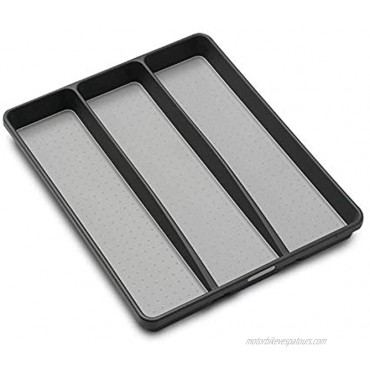 madesmart Classic Utensil Tray Granite | CLASSIC COLLECTION | 3-Compartments | Kitchen Organizer | Non-slip Lining and Rubber Feet | Easy to Clean | BPA-Free