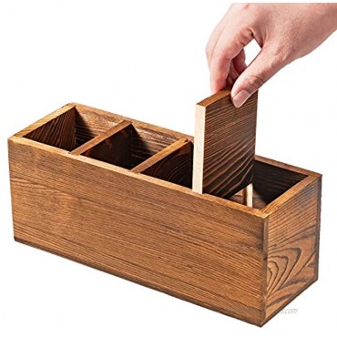 Pencil Case Wooden Desk Storage Box Kitchen Utensil Holder Cooking Cutlery Flatware Caddy Storage Office Accessories Container Box for Home Office Bedroom
